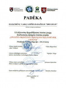 projekto padeka